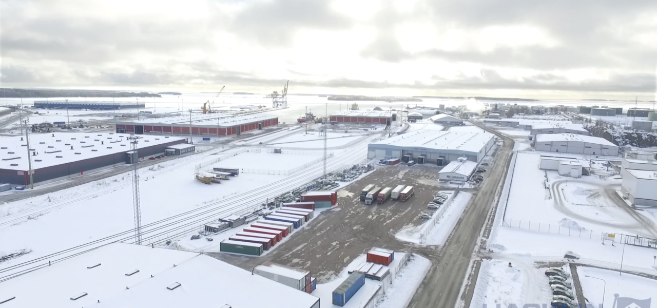 Hacklin Hamiko varastointipalvelut HaminaKotka satamassa terminaali warehousing services in Finland