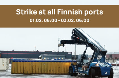 strike finnish ports finland AKT labour union February 2024