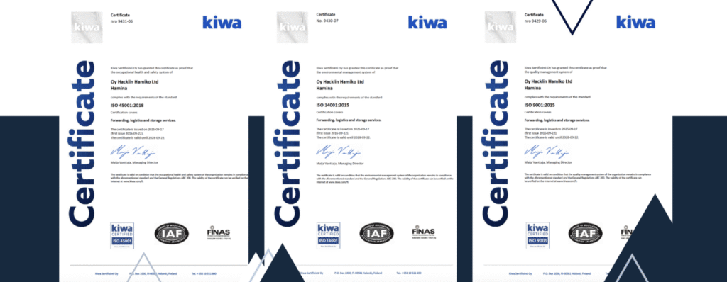 Hacklin Hamiko certified inspecta kiwa 2025