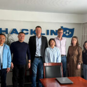 Logistics partners from China visiting Hacklin Hamiko's premises in HaminaKotka port, Finland