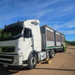 Hacklin Kotka Jukola loaded open trailer